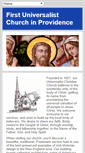 Mobile Screenshot of firstuniversalist.net